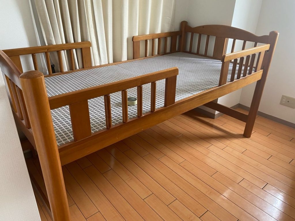 藤枝市のベッドフレーム回収事例