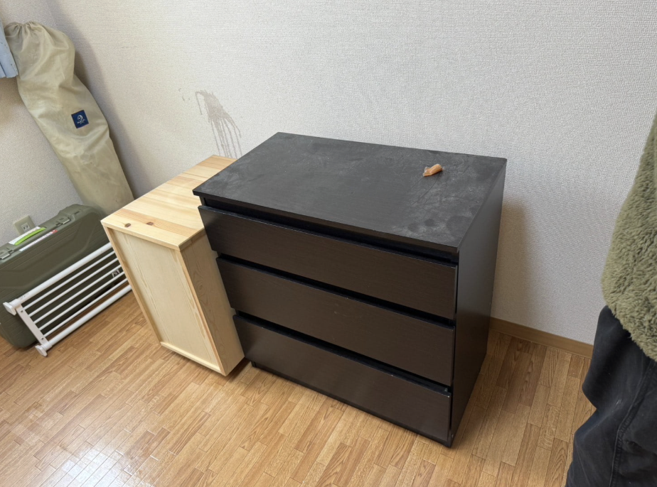 小田原市の引っ越し後に残った不用品の回収事例-ビフォー