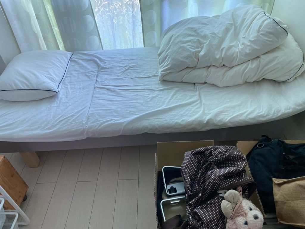 調布市のベッド・マットレス・布団回収事例-ビフォー