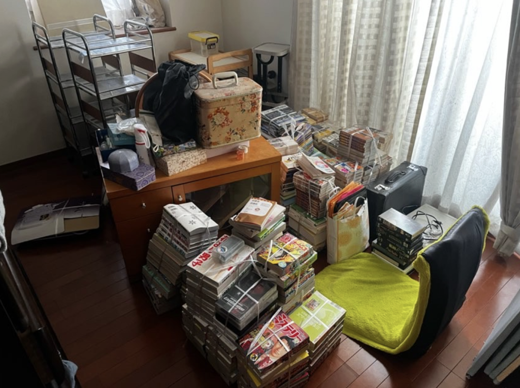 八王子市の遺品整理に伴う不用品回収事例-ビフォー