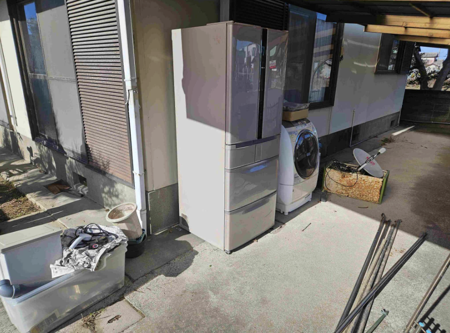 葉山町の家電買い替えによる大型家電回収の不用品回収事例-ビフォー