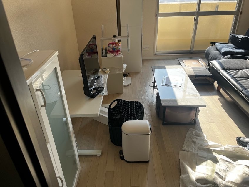 関ヶ原町の引っ越しに伴う大型家具中心の不用品回収事例-ビフォー