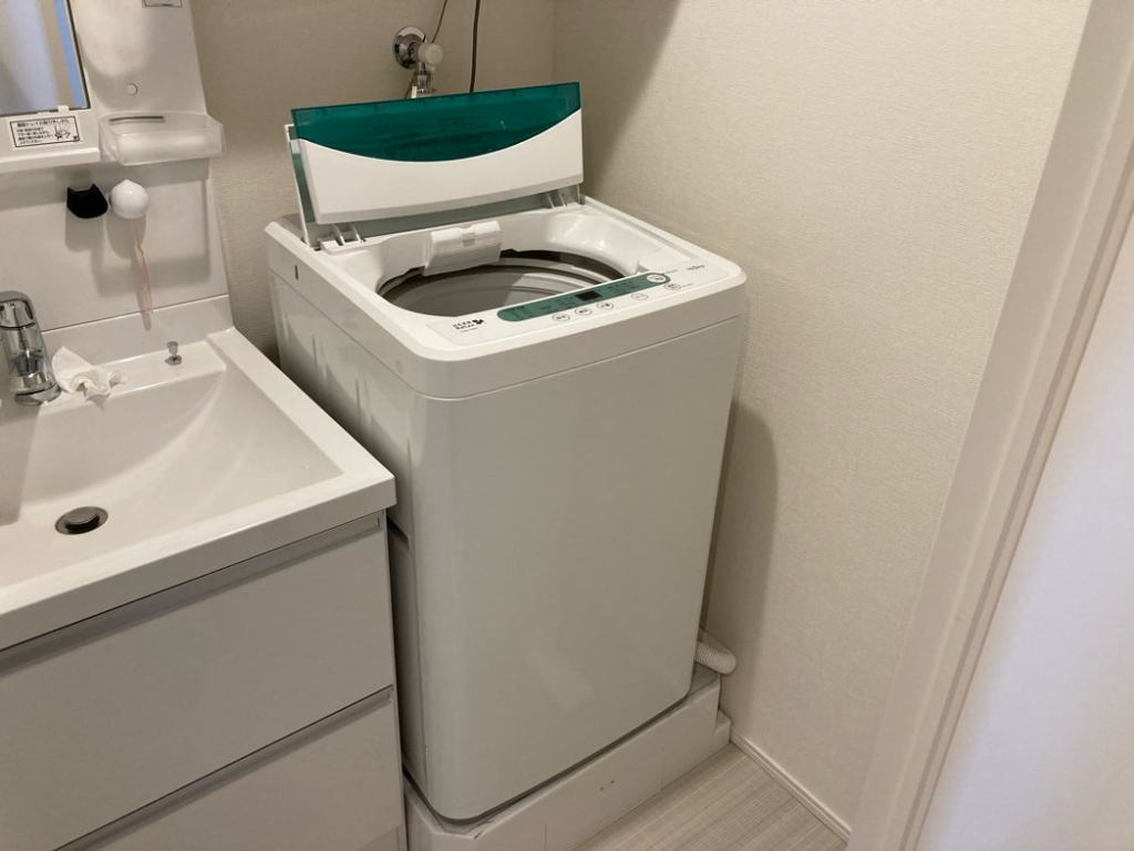 御前崎市の短時間で完了した洗濯機の不用品回収事例-ビフォー