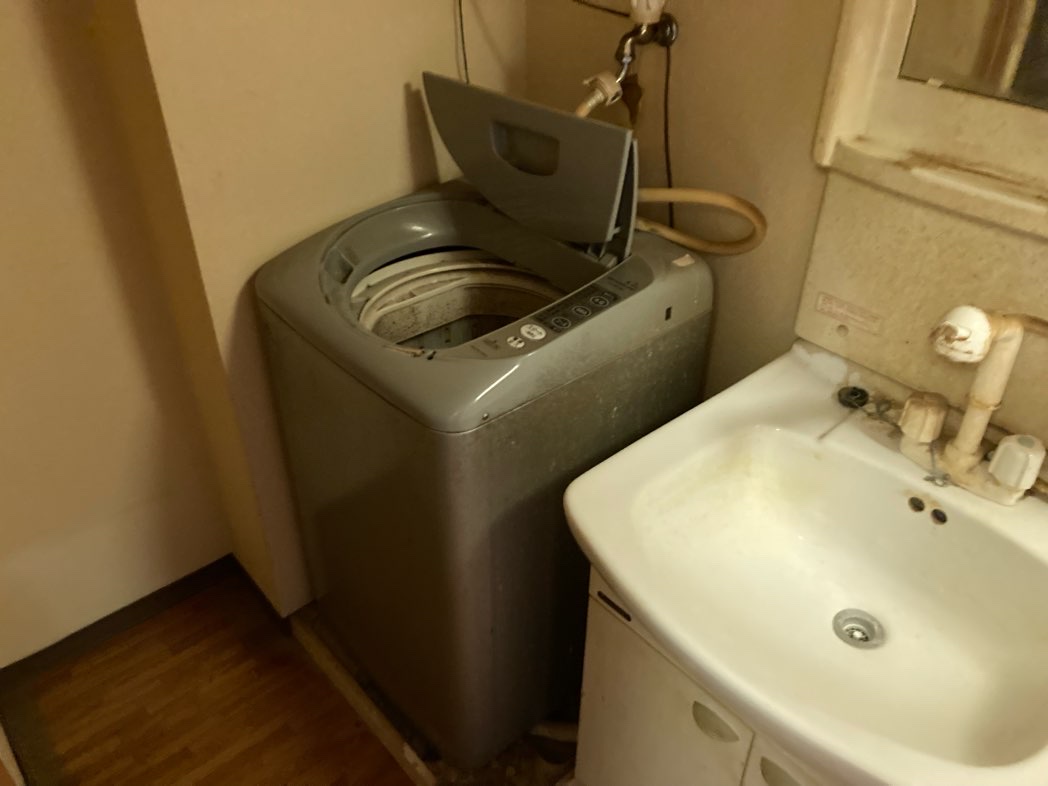 浜松市【不用品回収】洗濯機の作業前