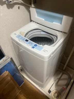 恵庭市【不用品回収】洗濯機の作業前